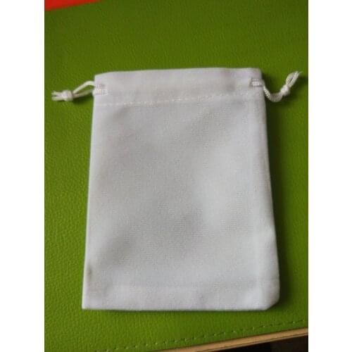 Special link for 9x12cm white velvet bags custom logo