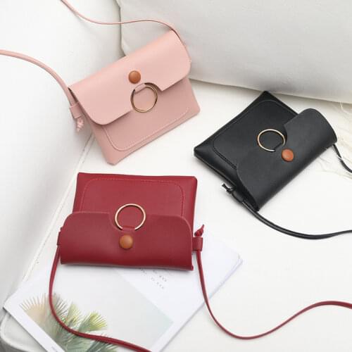 Crossbody Bag For Women Circle Shoulder Bag Small Messenger Bags Ladies Purses PU Leather Handbags