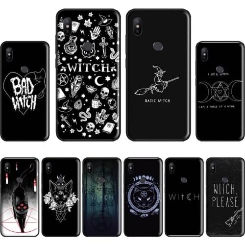 Witch cat magic Soft Rubber Phone Cover For Xiaomi Redmi Note 4 4x 5 6 7 8 pro S2 PLUS 6A PRO