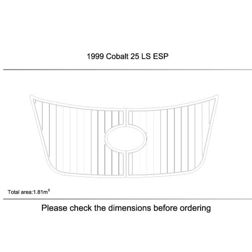 1999 cobalt 25LE ESP swimming platform 6mm mat EVA teak floor Non-slip mat