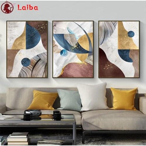 3pcs5 d diamond mosaic Modern art, abstract figure For Living Room Home Decor diamond Painting embroidery mosaic