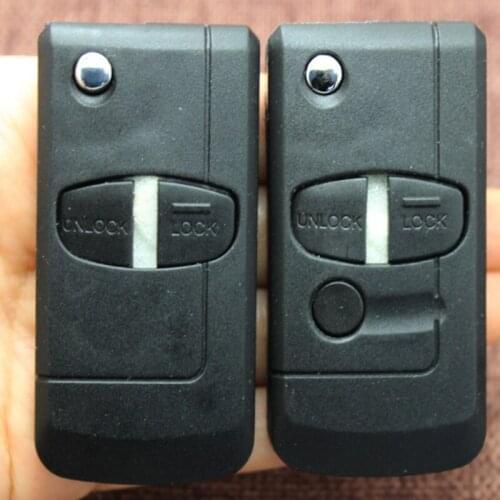 DAKATU Remote Car Key For Mitsubishi Pajero Sport Outlander Grandis ASX 2/3 Buttons Modified Flip Folding Remote Key Shell Case