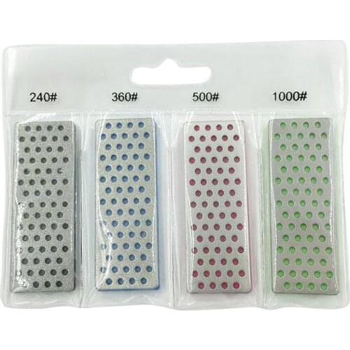 4 Pcs Set Diamond Sharpening Stone Professional Portable for Skiing Ice Snowboard Ski Edges Skiing Accessories Knife Sharpener