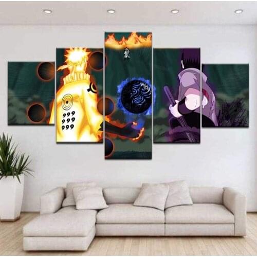5 Panels Anime Manga Pictures Posters And Prints Wall Art Canvas Painting for Living Room Wall Decor Home Decoration