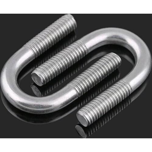 5Pcs M6 M8 304 Stainless Steel U-type Bolt U-tube Hoop Horse U-bolt
