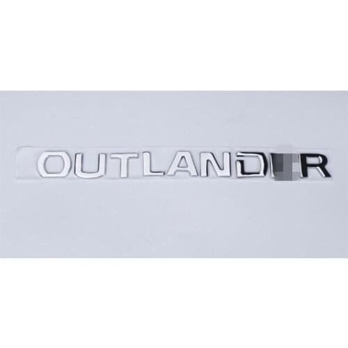 CAR CHROME BONNET EMBLEM 3D LOGO ALPHABET STICKER FOR MITSUBISHI OUTLANDER 2013- 2017 ACCESSORIES CAR STYLING CAR ACCESSORIES