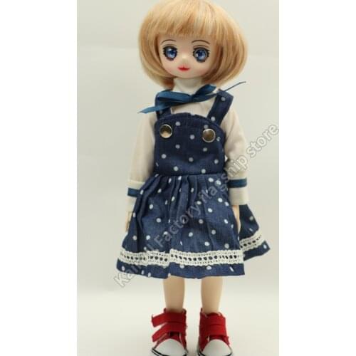 BJD doll 1/6 Cartoon girl shion doll high quality model birthday gift free eyes