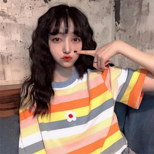 Dropshipcategories Womens Striped T-shirts