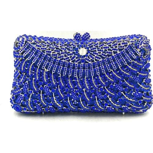Elegant women evening party handbag diamonds luxury clutches wallet crystal purses Nigeria vintage Bridal wedding party purses