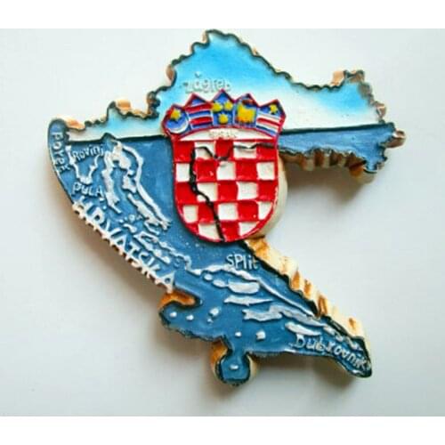 Croatia Mediterranean Area Figure Fridge Magnets Souvenir Creative 3D Magnetic Stickers Home Decortion Refrigerator magnet