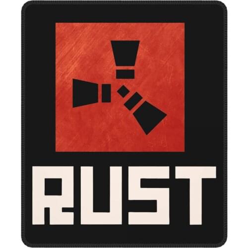 Rust Survival Game Gaming Mouse Pad with Locking Edge Desk Mat Pads Rubber Gamer Computer Laptop Pad