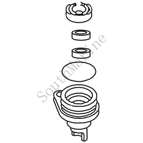 Boat Motor F4-04060000 Oil seal shell assy for Parsun HDX F4 F5 outboard motor 4-stroke