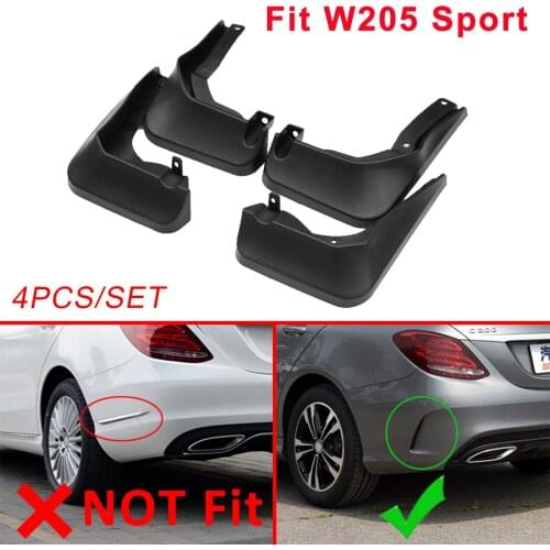 Mudflap Fender Splash Guard Board Cover Fit For Mercedes-Benz 2015 2016 2017 C-Class Sport Sedan Accessory Wheel Fender Protect