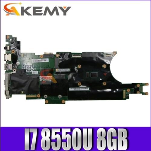 Akemy Brand New For Lenovo Thinkpad X280 Notebook Motherboard NM-B521 CPU I7 8550U RAM 8GB 100% Test Work FRU 01LX675 01LX679
