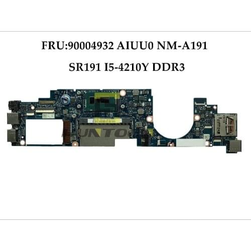 High quality AIUU0 NM-A191 FOR Lenovo Yoga 11s Laptop Motherboard FRU:90004932 SR191 I5-4210Y DDR3 100% Fully Tested