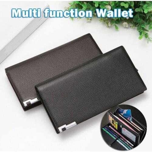 Mens Multi-function Wallet Large Capacity Bag Business Wallet Bag Cross-Border Long Style Multi Card Position Zipper ClutchBag