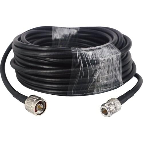 Low Loss N Female to N Male Extension 5D-FB LMR300 Coaxial Cable for CDMA GSM DCS 3G 4G Mobile Signal Booster Repeater