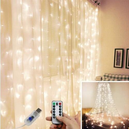 New Year Christmas Decoration for Home Lights LED Curtain Birthday Wedding Party Backdrop Baby shower Kid Bachelorette Decor