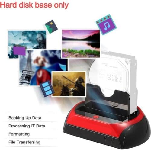 New High-speed USB2.0 Hard Disk Base 2.5/3.5 Inch IDE+SATA Box Card Hard Disk Reader, Mobile With Multi-function Y9P6