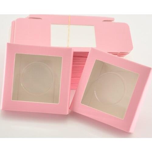 Wholesale eyelash packaging box custom logo lash boxes packaging faux cils 3D Mink lashes square Case Cardboard Storag vendors