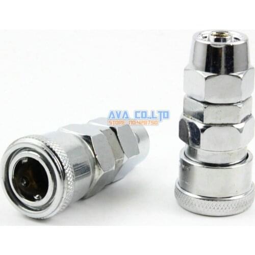 4 Pieces Pneumatic Quick Coupler Socket Connector for 12 * 8mm (OD * ID) Hose