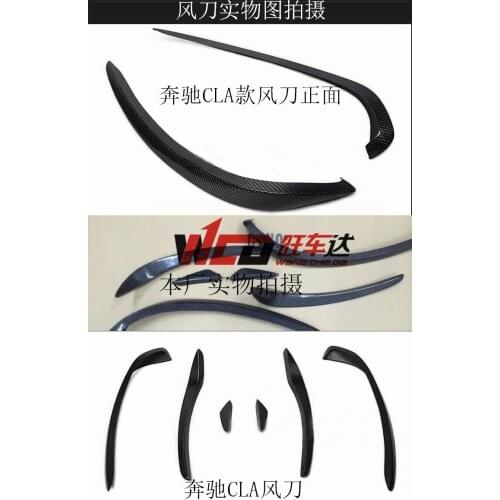 Fit for Benz CLA wind knife CLA260 250 CLA45 W117 REVOZPORT carbon fiber head wind air knife modification