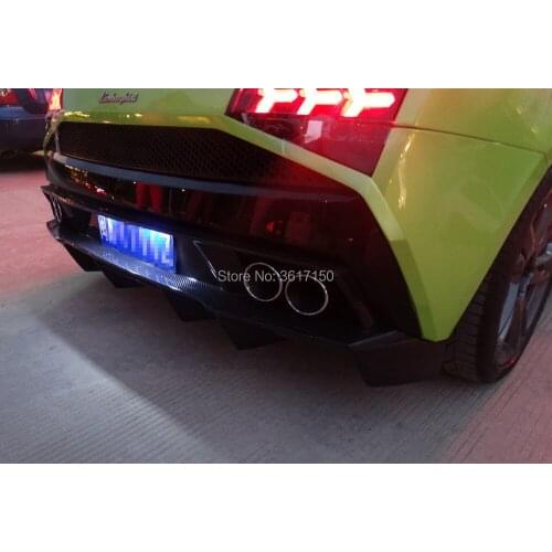 Designed For Gallardo LP550 LP560 LP570 Of The SP Style Carbon Fiber Surface Rear Bumper Diffuser Lip Splitter