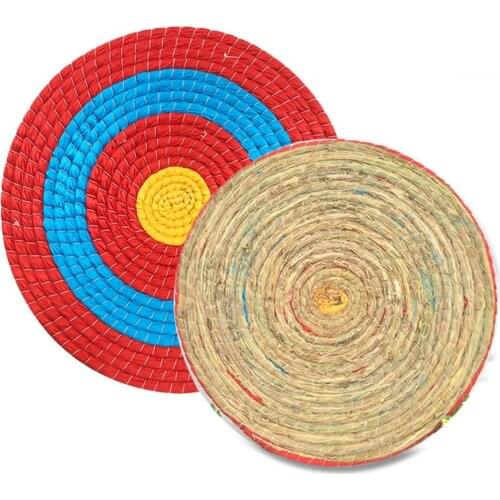 50 Cm/19.68 Inches Outdoor Sports Archery Shooting Bow Straw Arrow Target Single Layer Hunting Crossbow Board Shooting Practice