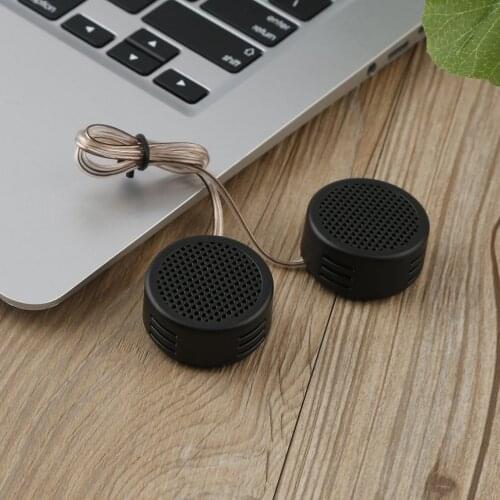 2pcs Hot Sale Mini Speaker Universal High Frequency Car Tweeter Loud Speaker Super Power Audio Auto Sound Loudspeaker Black