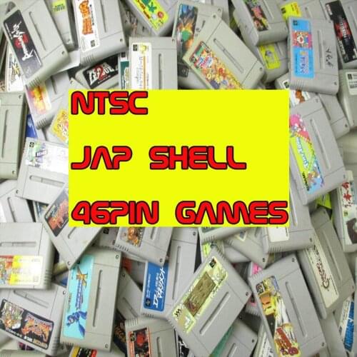 High Quality 16 Bit 46-PIN VIDEO GAMES CARD NTSC JAP SHELL Big Gray Game Card For USA Version Game Player
