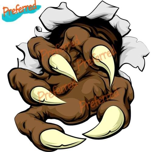 High Quality Monster Claw Decal Motocross Racing Laptop Helmet Trunk Wall Vinyl Car Sticker Die Cutting