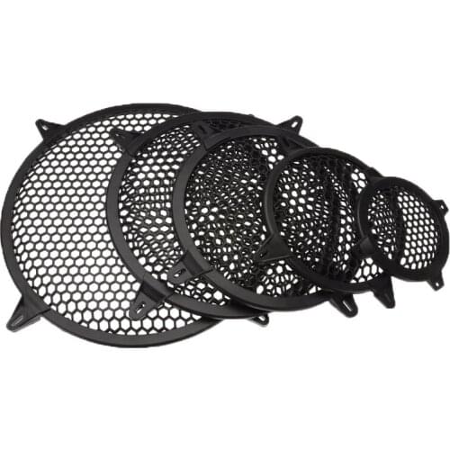 1 Pair 4/6/8/10/12 inch Inner Hexagon Plastic Frame Stage Sound Speaker Mesh Protection Enclosure Net Cover Speakers Accessories