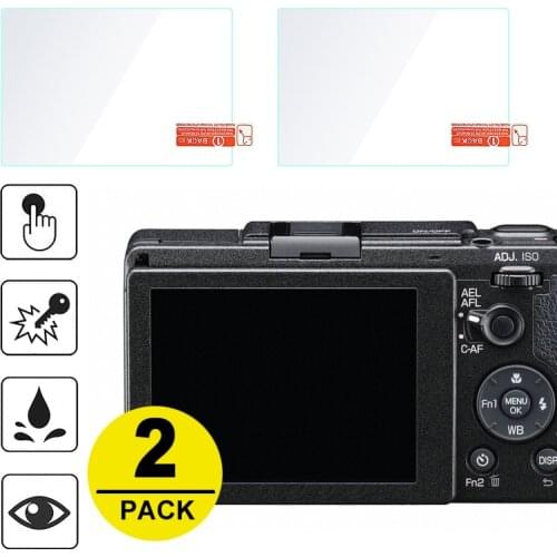 2x Tempered Glass Screen Protector for Ricoh GR GRII GRIII GR2 GR Mark III II CX6 CX5 CX4 CX3 CX2 CX1 GR Digital IV III WG-6 G90