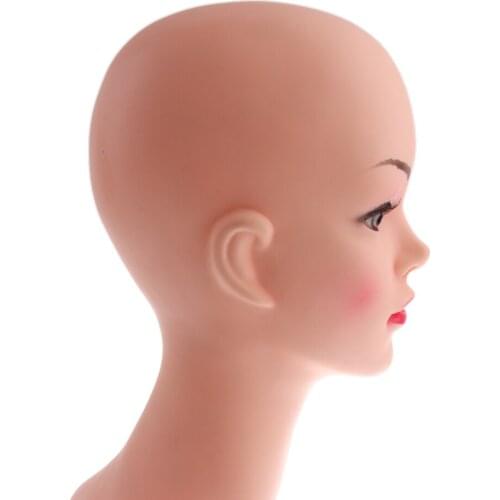 Female Plastic Mannequin Manikin Head Model Headset Wigs Hair Display Stand