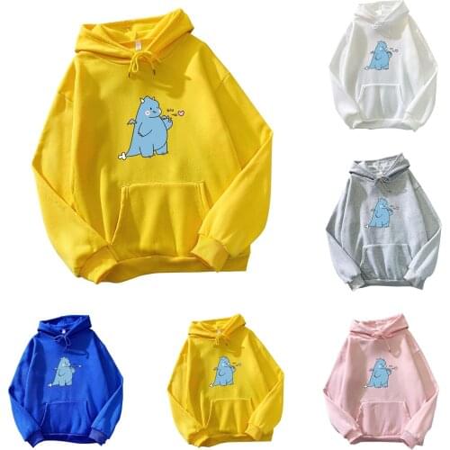 Womens Casual Printed Top Long Sleeve Loose Hooded Sweatshirt Top With Pocket Simple Comfy Daily Tops Sweat Femme Free Shipping