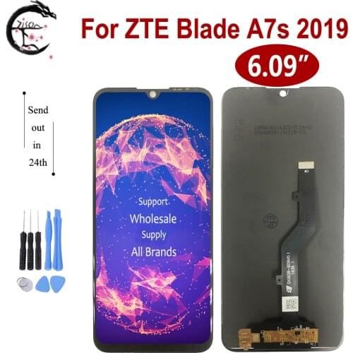 6.09" LCD For ZTE Blade A7s Display Screen Touch Panel Sensor Digitizer Assembly Replacement for ZTE A7S Display + Tools