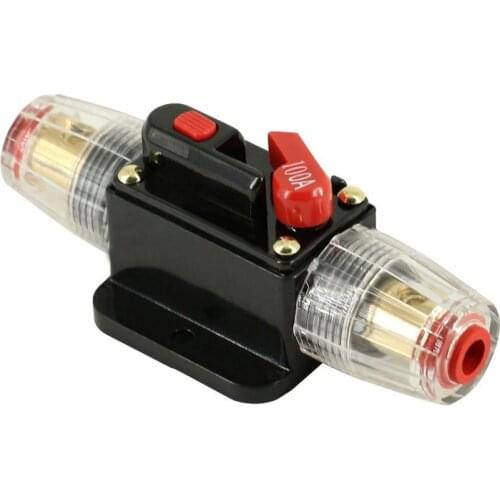 20A 30A 40A 50A 60A 80A 100A 12V Car Truck Audio Amplifier Circuit Breaker Fuse Holder AGU Style Stereo Amplifier