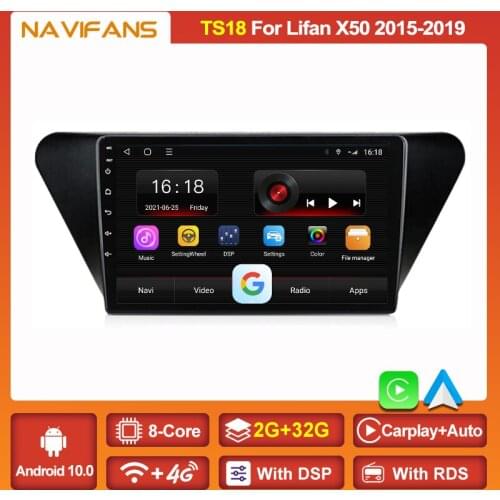 Android 11 9" IPS DSP 4G Lte Car Multimedia Video Player For Lifan X50 2014 2015-2019 Radio GPS Navigation Stereo Carplay 2Din