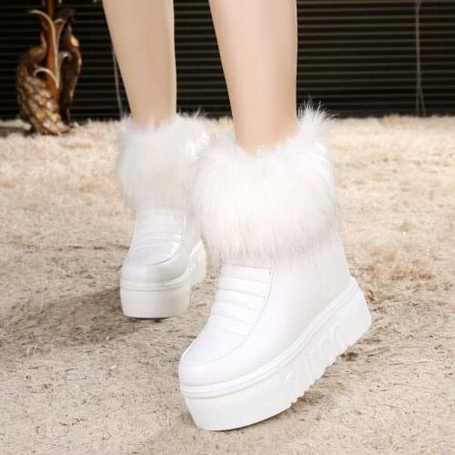 Women Winter Platform Snow Boots New Arrival Fashion Winter Female Flat Snow Boots Fleece Warmth Cotton Women Winter Boots