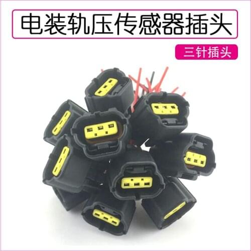 For heavy truck high pressure common rail pressure sensor plug socket 499000-6160 45PP3-4 3-pin plug high quality accessories