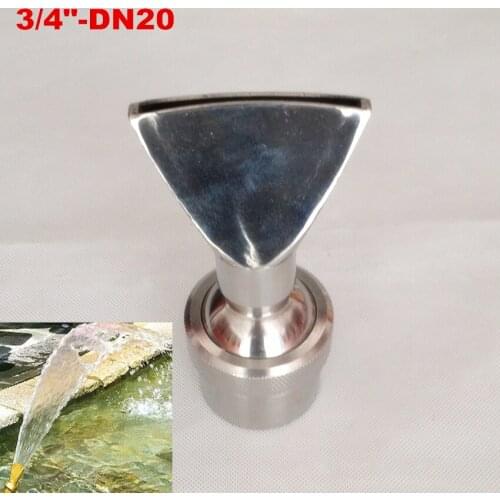 DN20 High Quality Stainless Steel Fan-Shaped Fountain Nozzle Sprinkler Sprinkler Head