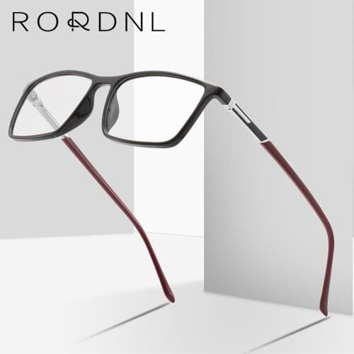 Square Myopia Prescription Glasses Frame Men Black TR90 Optical Eyeglasses Frame Male Business Style Brand Spectacles Frame 2021
