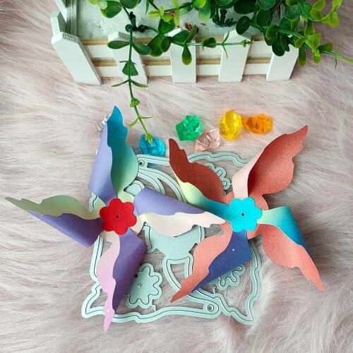 New Windmill Metal Cutting Dies Decorative DIY Scrapbooking Steel Craft Die Cut Embossing Paper Cards Stencils