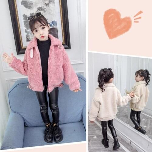 Girls Coat Autumn and Winter 2020 New Style Thickened Korean-style Baby Children Western Style Tops Fashion