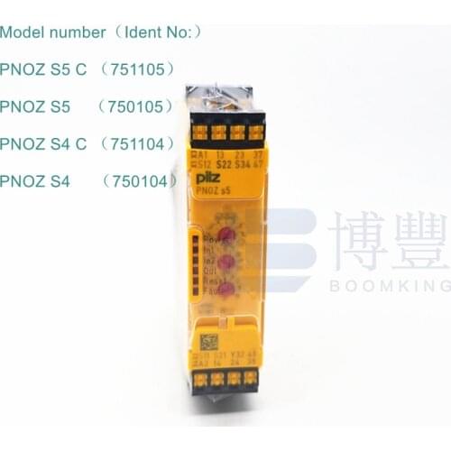 Safety relay PNOZ S5 C 751105/750105 S4 C 750104 751104
