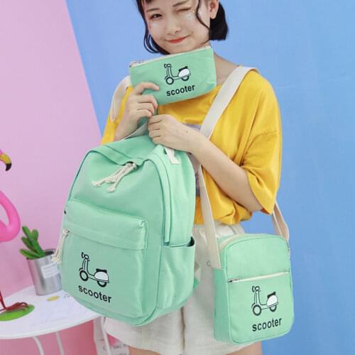 Cartoon Printing School Backpack Classical Casual Women Backpack New Trend College Student School Bags Teenager Girls Schoolbag