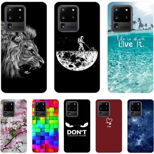 Silicon Case For Samsung S20 Soft TPU Back Phone Cover For Samsung Galaxy S20 PLUS Case For Samsung Galaxy S20 Ultra S 20 +Coque