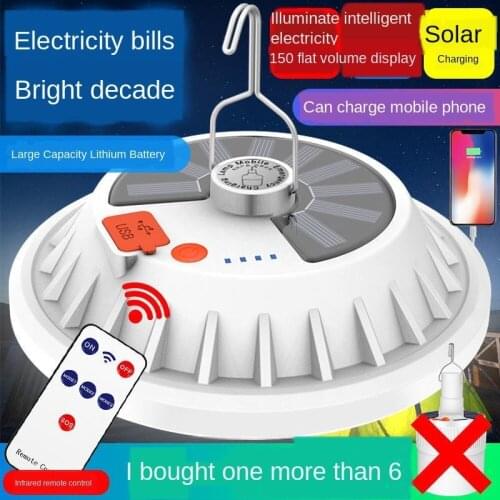 LED Chargeable Light Solar Light Camping Outdoor Blackout Tent Emergency Night Market Lighting Hanging hook LED lights