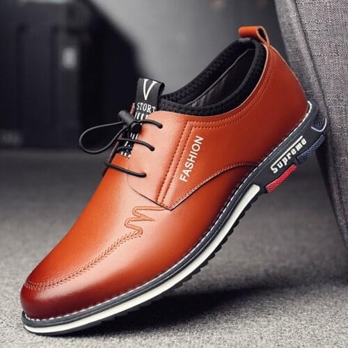 AQ367 Men Genuine Leather Business Casual Shoes for Man Breathable Sneakers Male Fashion Loafers Walking Footwear Tenis Feminino