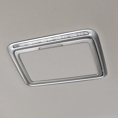 Inner Rear Make-up Mirror Light Cover Trim 2pcs For Mercedes Benz E Class W213 S213 2017-2020 Car accesories interior Car Trim